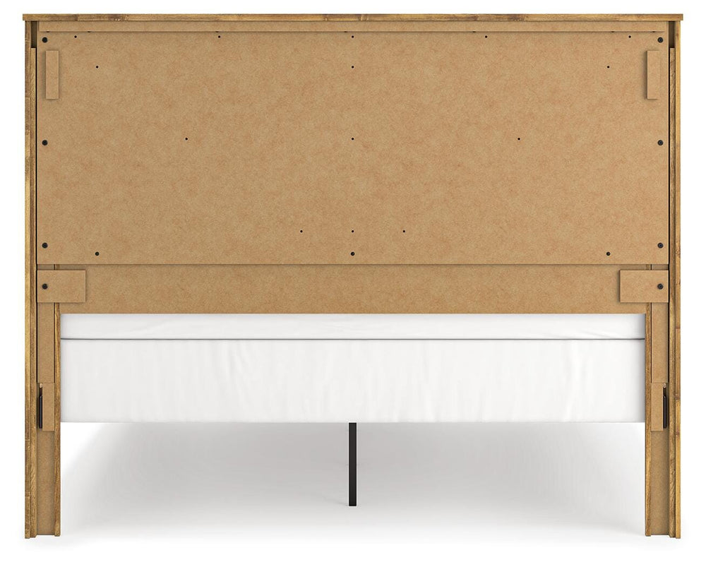 Maystonna King Crossbuck Panel Bed - Brown (6)