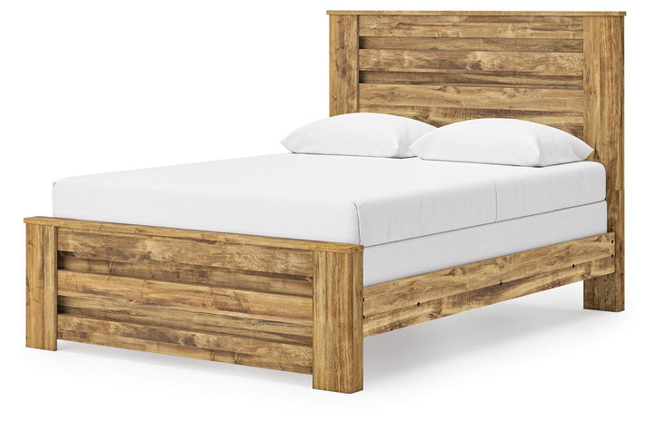 Maystonna Queen Panel Bed - Brown (3)