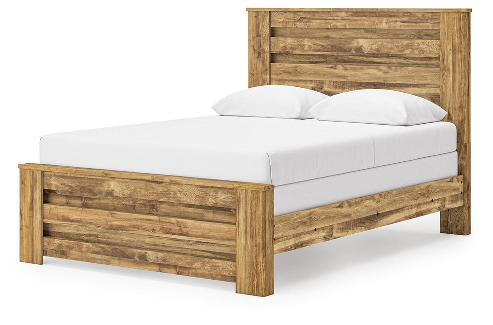 Maystonna Queen Panel Bed - Brown (3)
