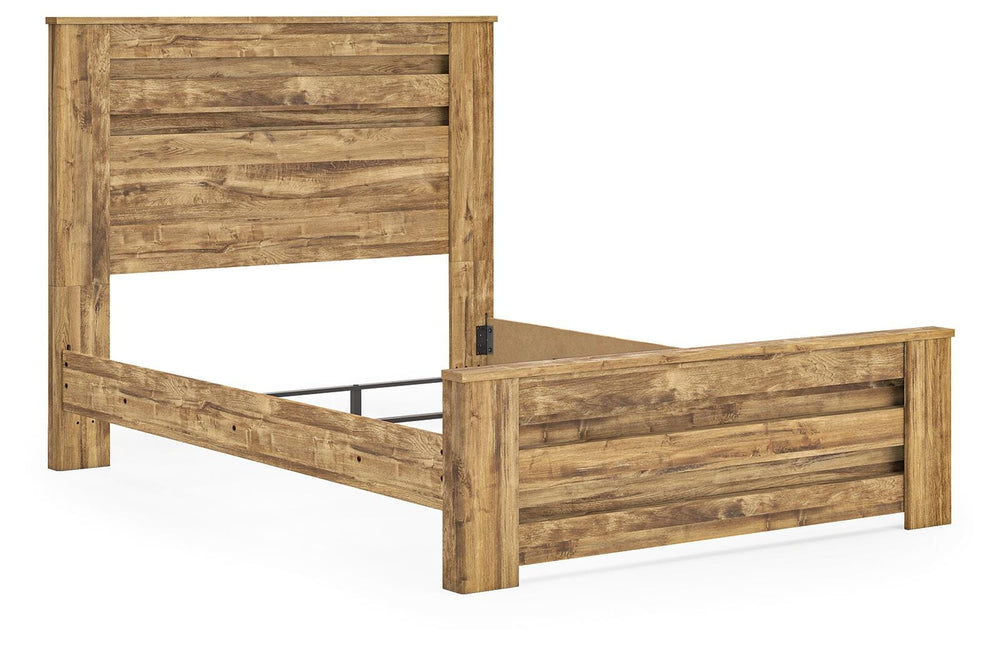 Maystonna Queen Panel Bed - Brown (4)