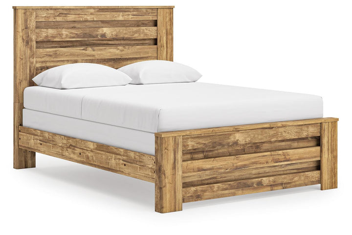 Maystonna Queen Panel Bed - Brown (1)