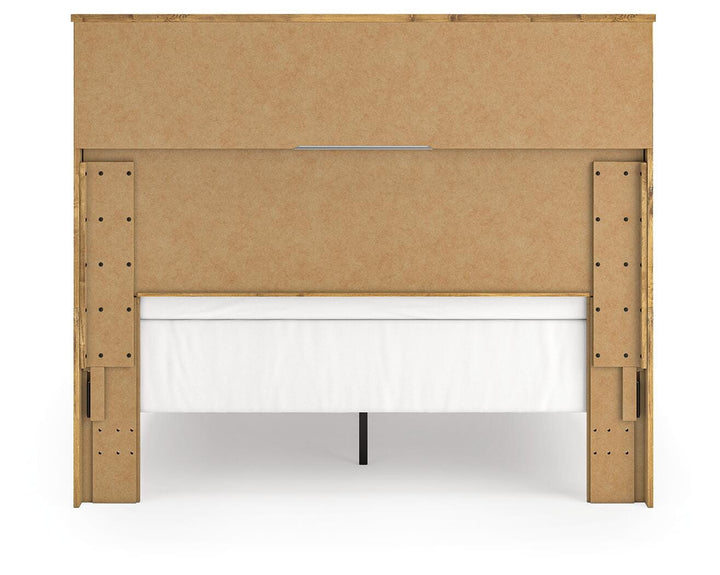 Maystonna Queen Panel Bed - Brown (6)