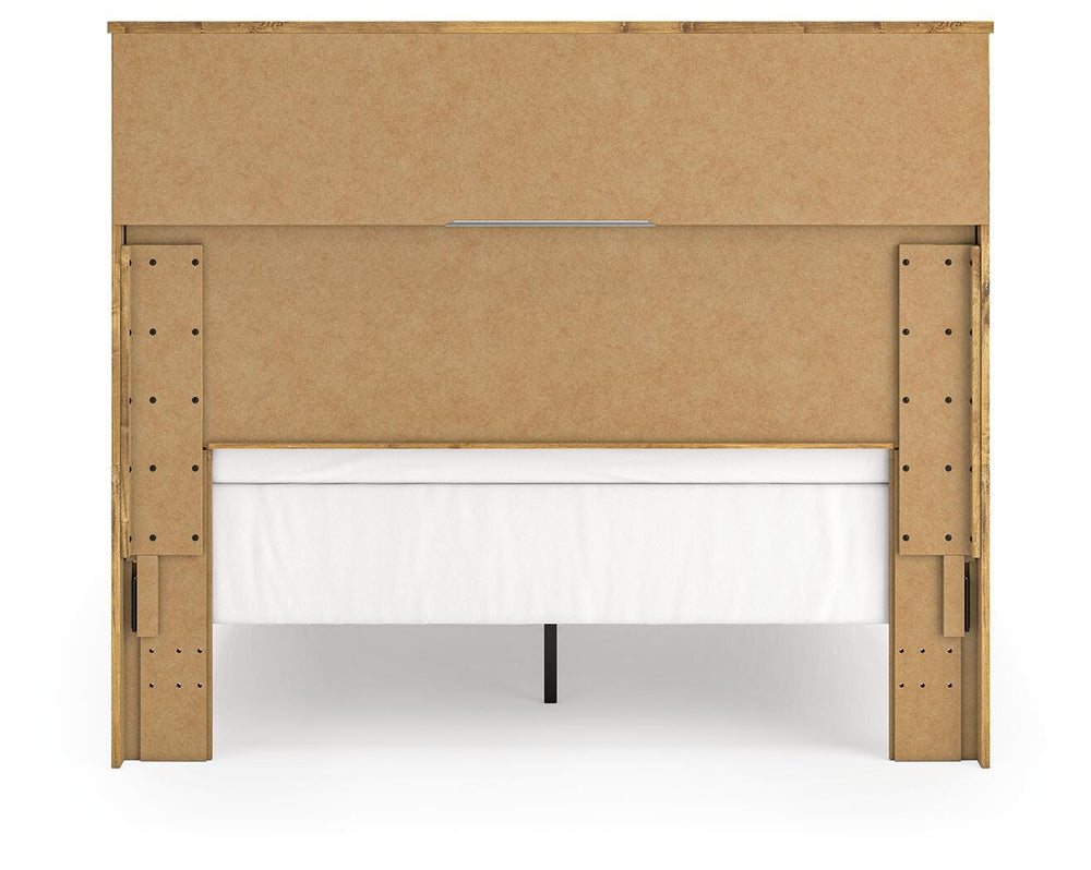 Maystonna Queen Panel Bed - Brown (6)
