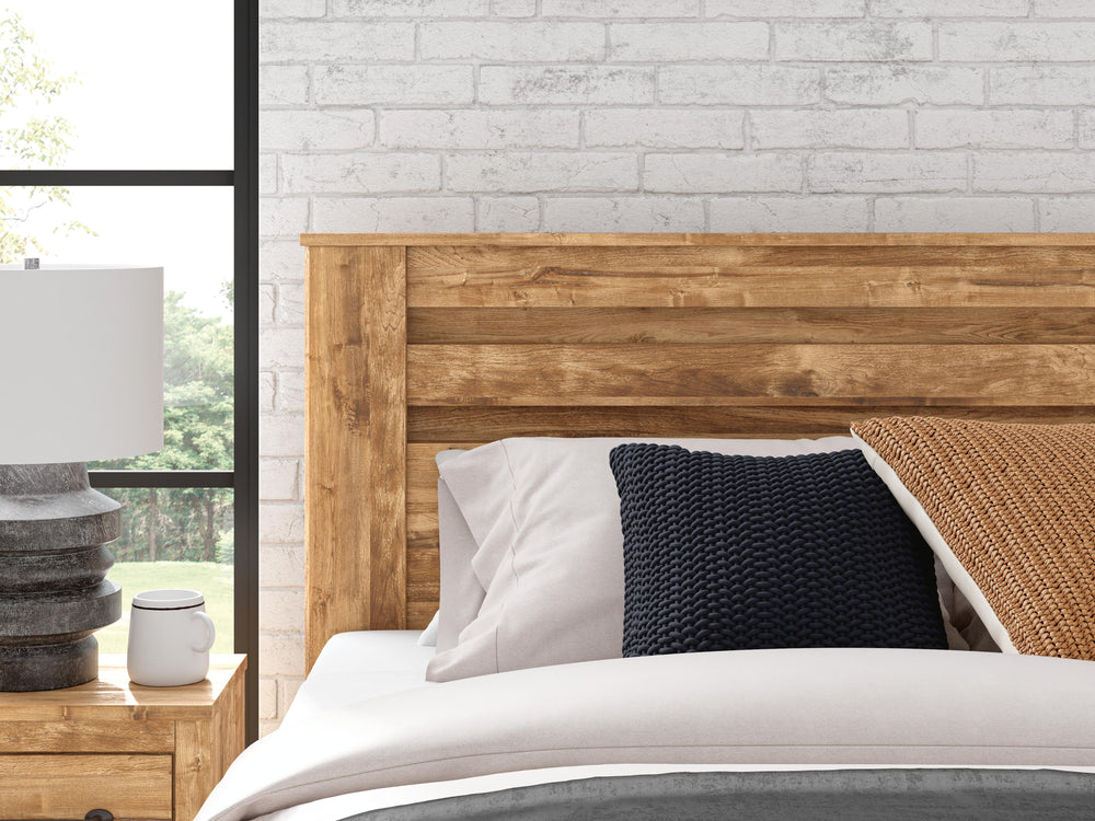 Maystonna Queen Panel Bed - Brown (9)