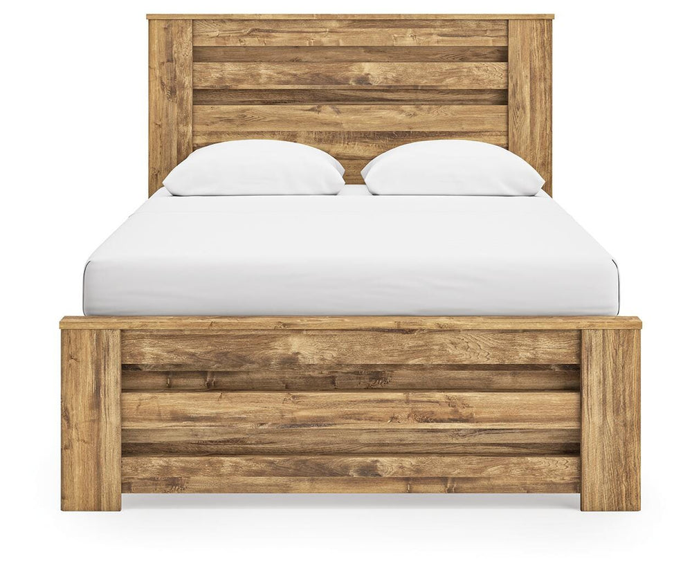 Maystonna Queen Panel Bed - Brown (5)