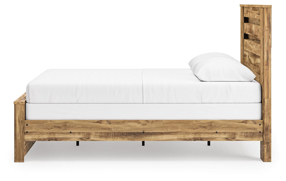 Maystonna Queen Panel Bed - Brown (7)