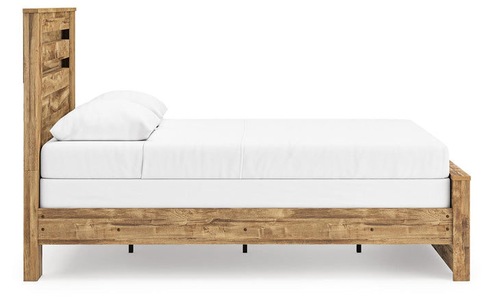 Maystonna Queen Panel Bed - Brown (8)