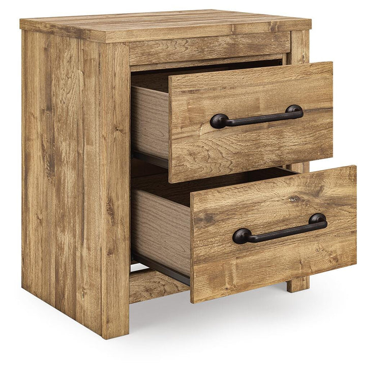 Maystonna Nightstand - Brown (4)