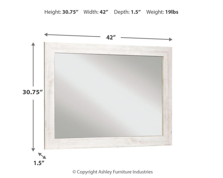 Paxberry Bedroom Mirror - White (3)