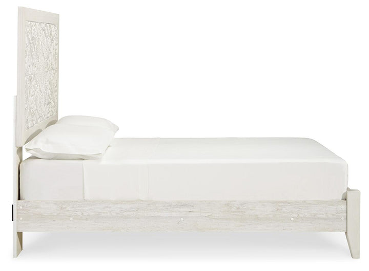 Paxberry Full Panel Bed - Whitewash (7)