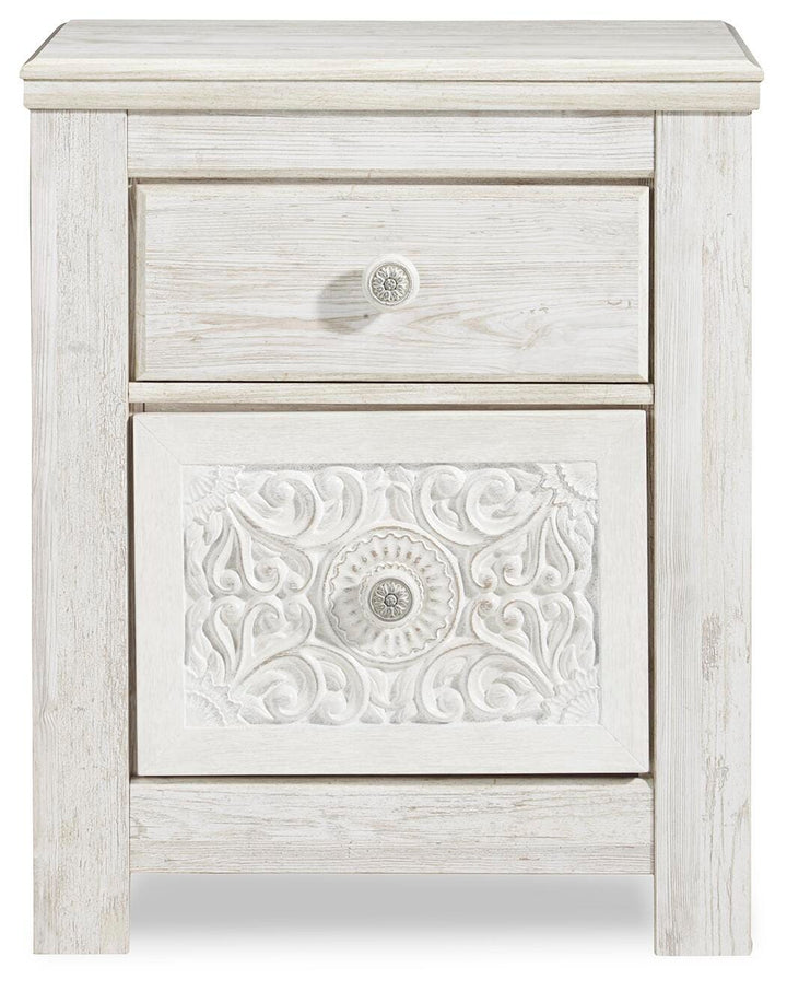 Paxberry Nightstand - Whitewash (5)