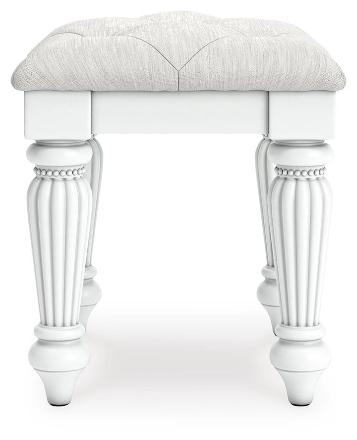 Kozlani Vanity Stool - White (3)