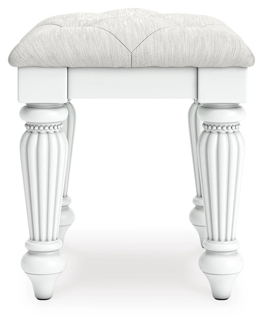 Kozlani Vanity Stool - White (3)