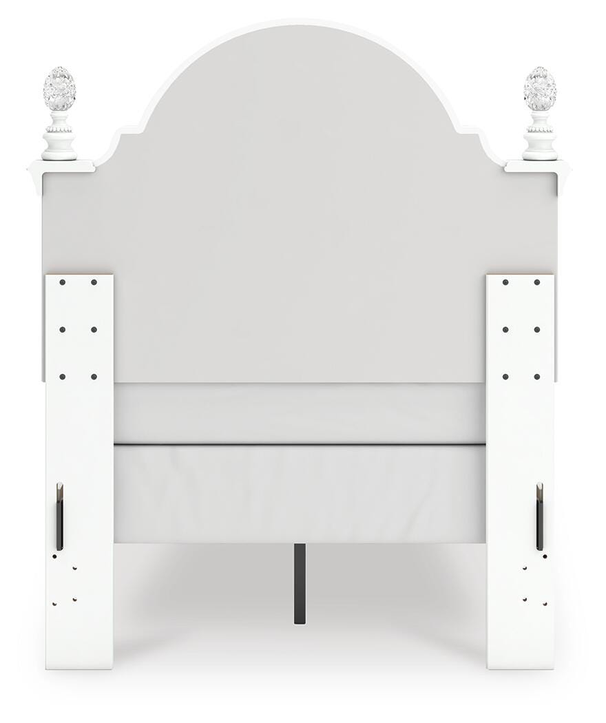 Kozlani Twin Upholstered Panel Bed - White (7)