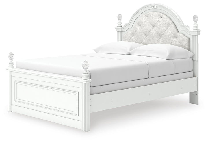 Kozlani Full Upholstered Panel Bed - White (5)