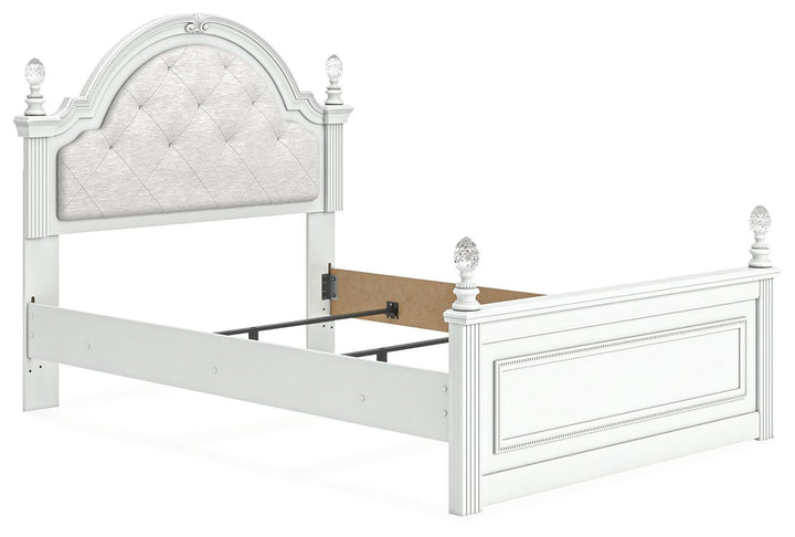 Kozlani Full Upholstered Panel Bed - White (3)