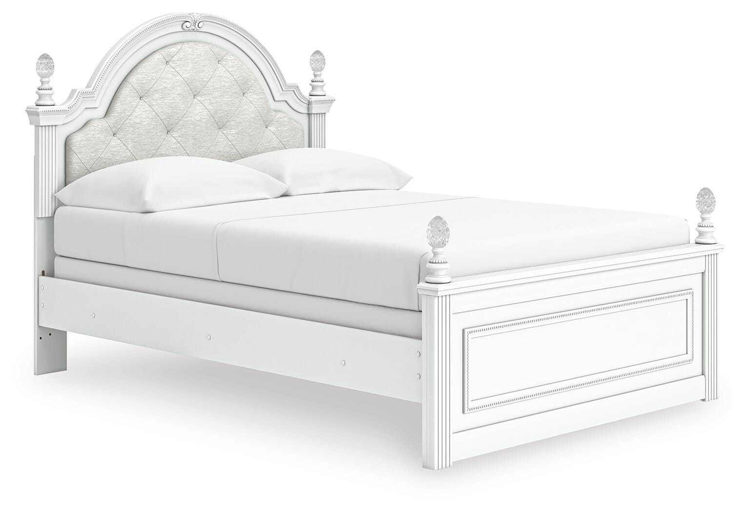 Kozlani Full Upholstered Panel Bed - White (1)