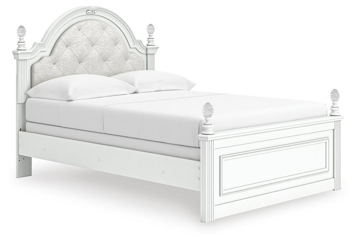 Kozlani Full Upholstered Panel Bed - White (1)