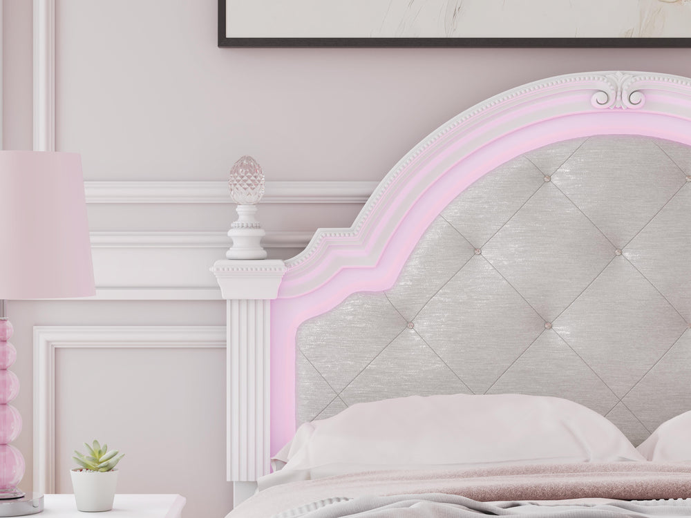 Kozlani Full Upholstered Panel Bed - White (11)