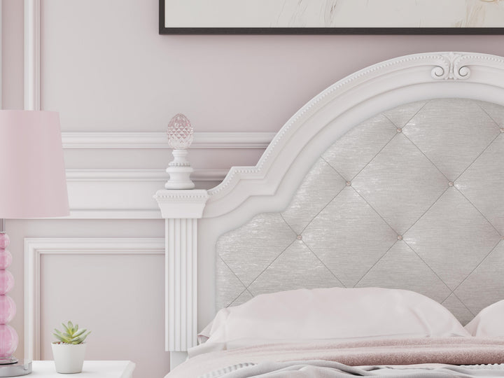 Kozlani Full Upholstered Panel Bed - White (12)