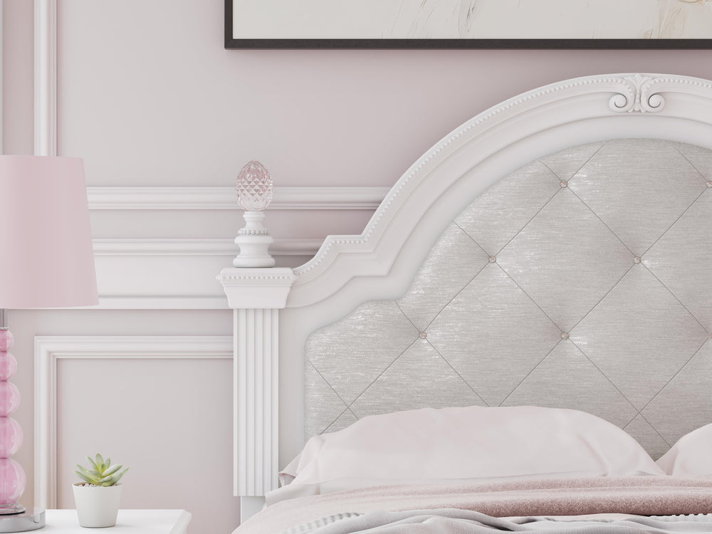 Kozlani Full Upholstered Panel Bed - White (12)