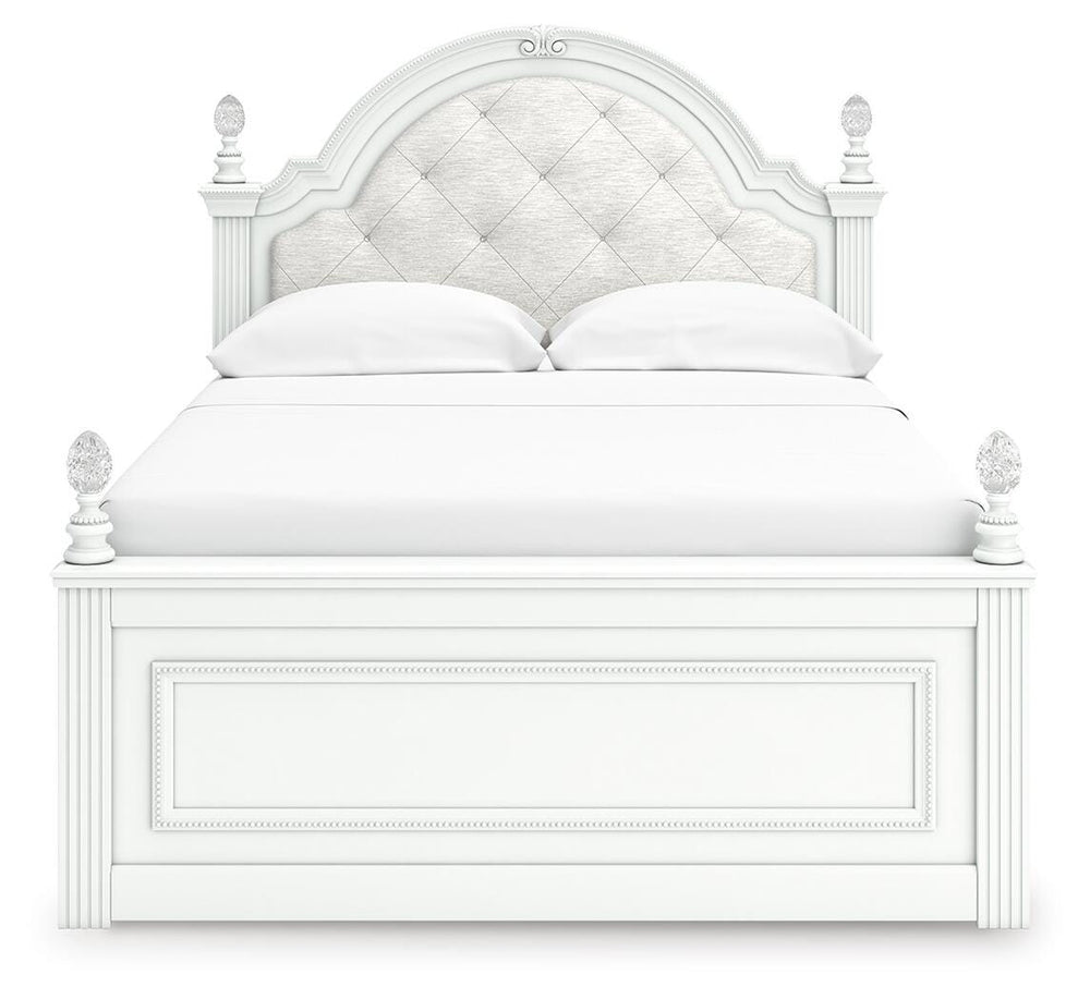 Kozlani Full Upholstered Panel Bed - White (4)