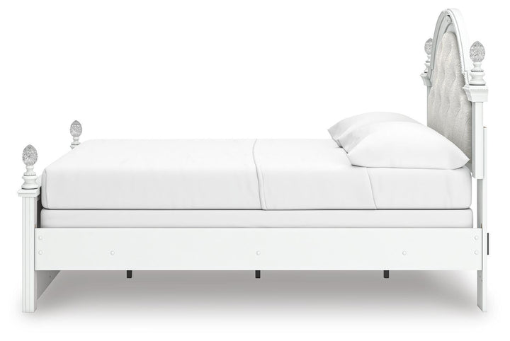 Kozlani Full Upholstered Panel Bed - White (8)