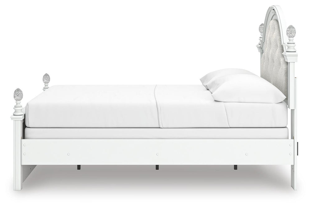 Kozlani Full Upholstered Panel Bed - White (8)