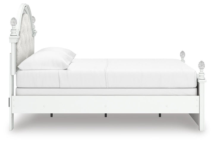 Kozlani Full Upholstered Panel Bed - White (6)
