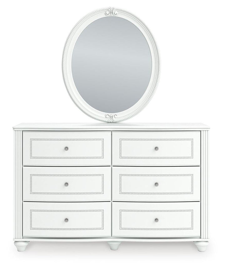 Kozlani Dresser and Mirror - White (3)