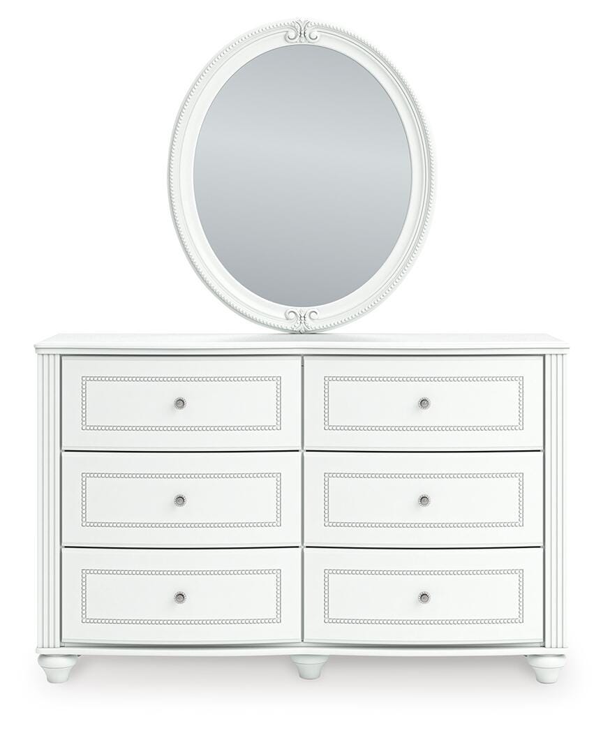 Kozlani Dresser and Mirror - White (3)