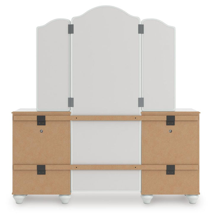 Kozlani Vanity with Mirror - White (6)