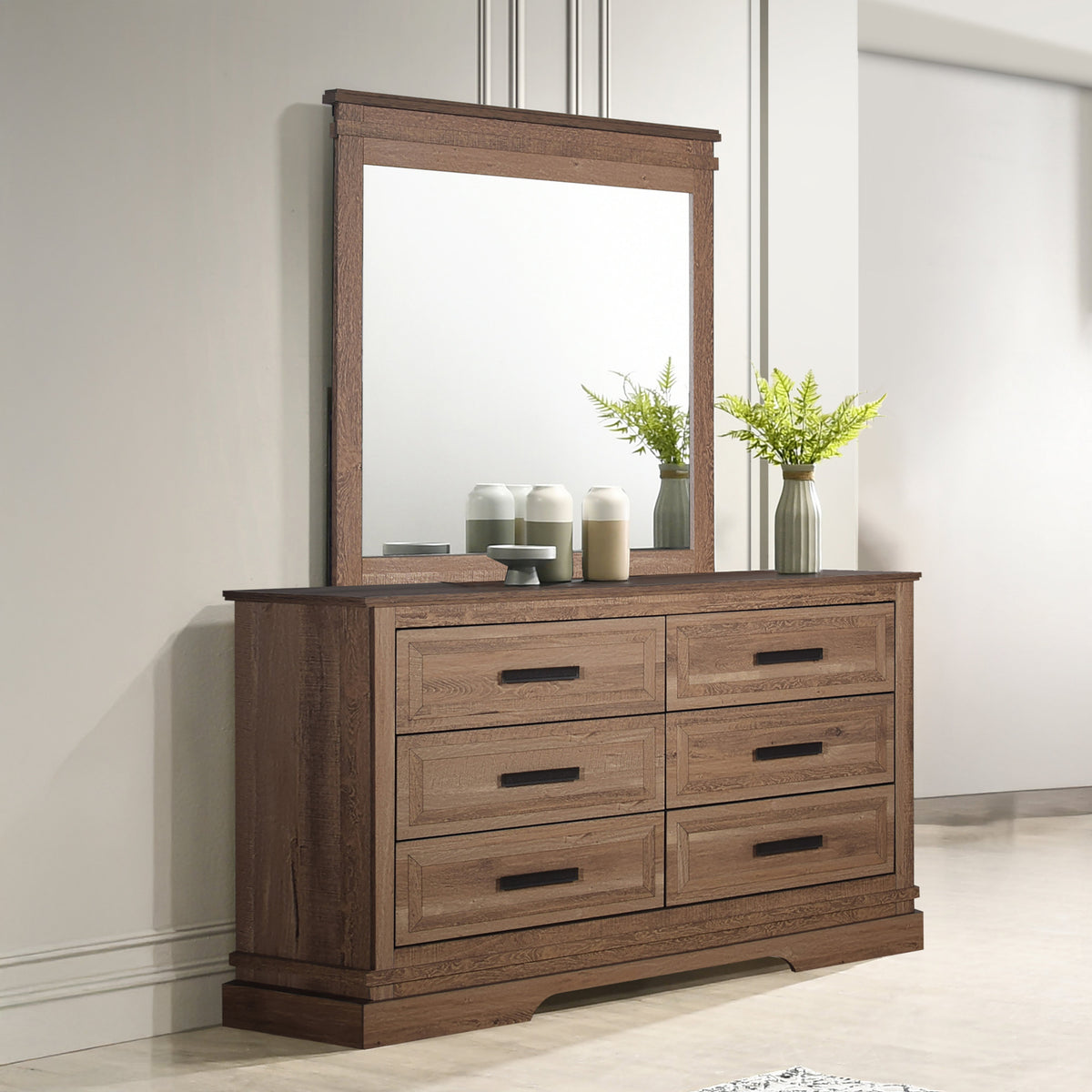 Coventry Hall Mirror-Pecan