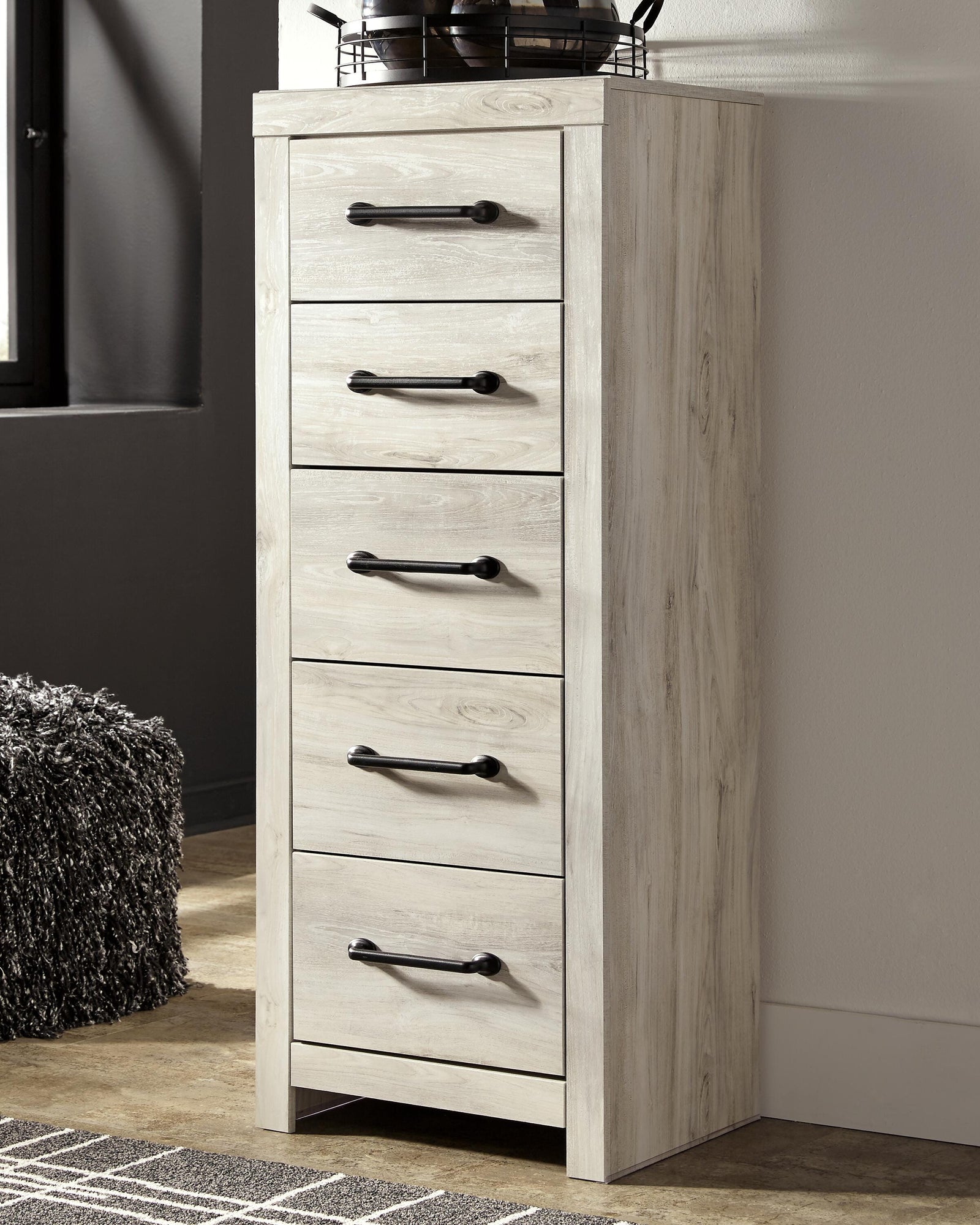 Cambeck Narrow Chest of Drawers - Beige (2)