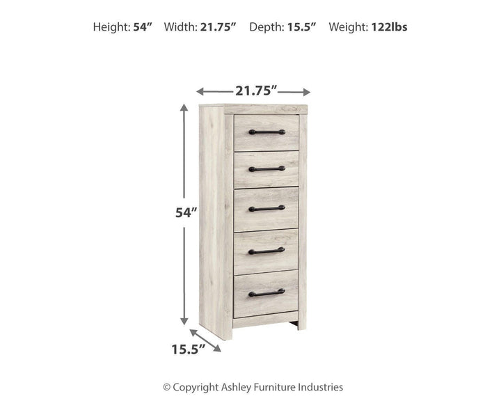 Cambeck Narrow Chest of Drawers - Beige (4)