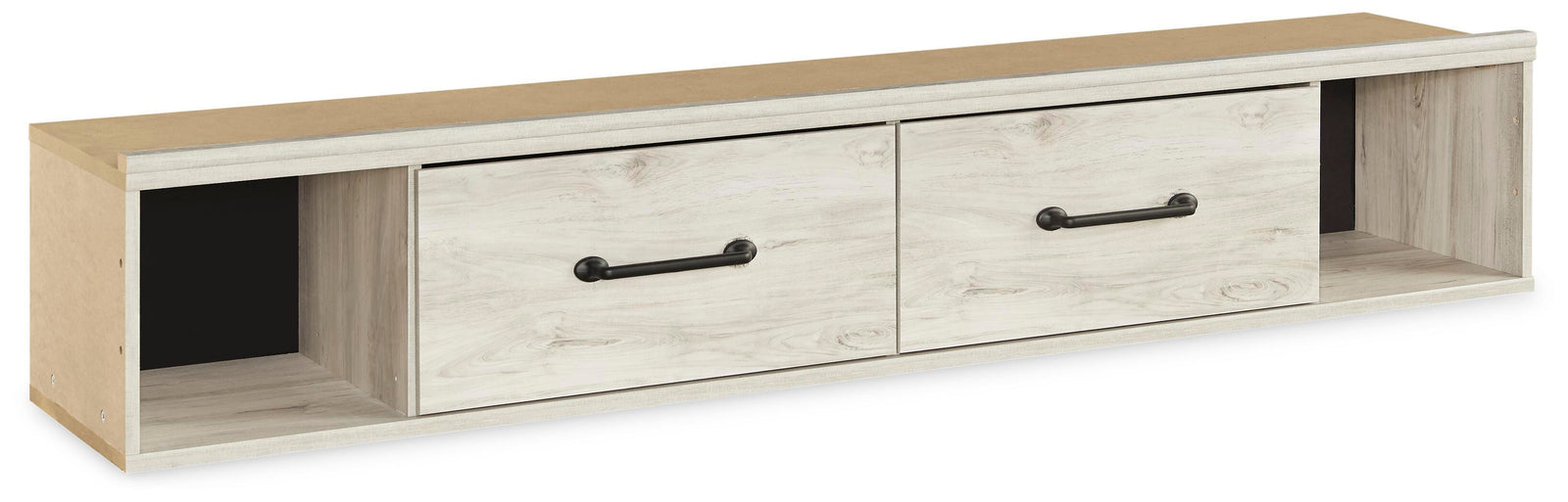Cambeck Twin/Full Side Storage with Rail - Beige (1)