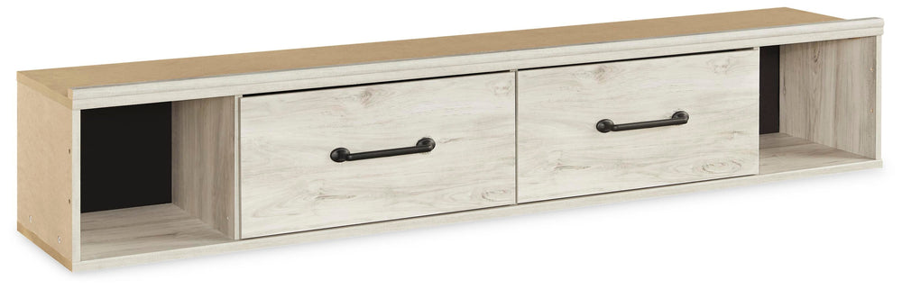 Cambeck Twin/Full Side Storage with Rail - Beige (1)