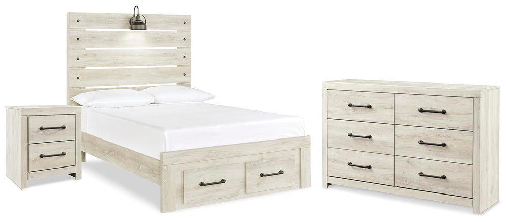 Cambeck Full Panel Bed, Dresser and Nightstand (1)
