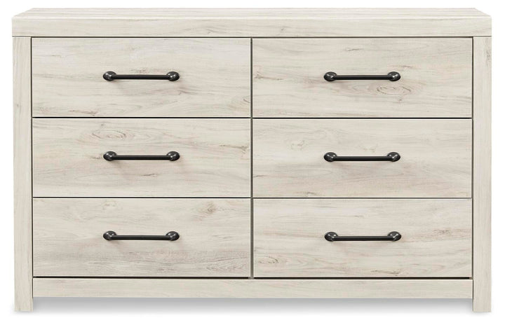 Cambeck Queen Panel Bed with Storage, Dresser and 2 Nightstands - Whitewash (2)