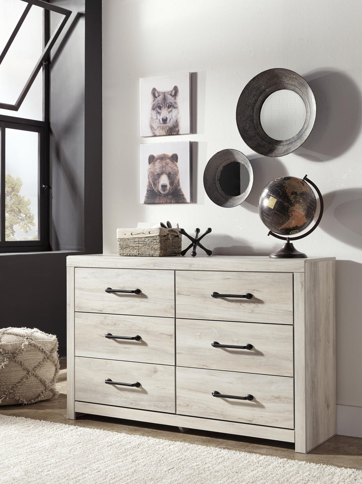 Cambeck King Panel Bed, Dresser, Mirror, Chest and Nightstand