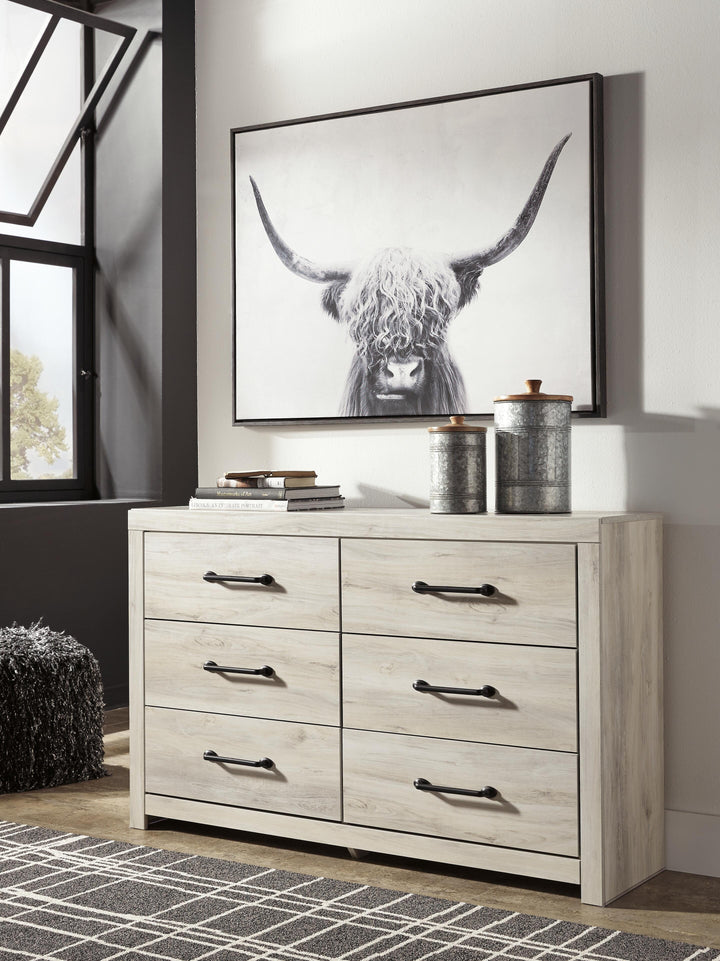 Cambeck King Panel Storage Bed, Dresser and 2 Nightstands - Whitewash (14)