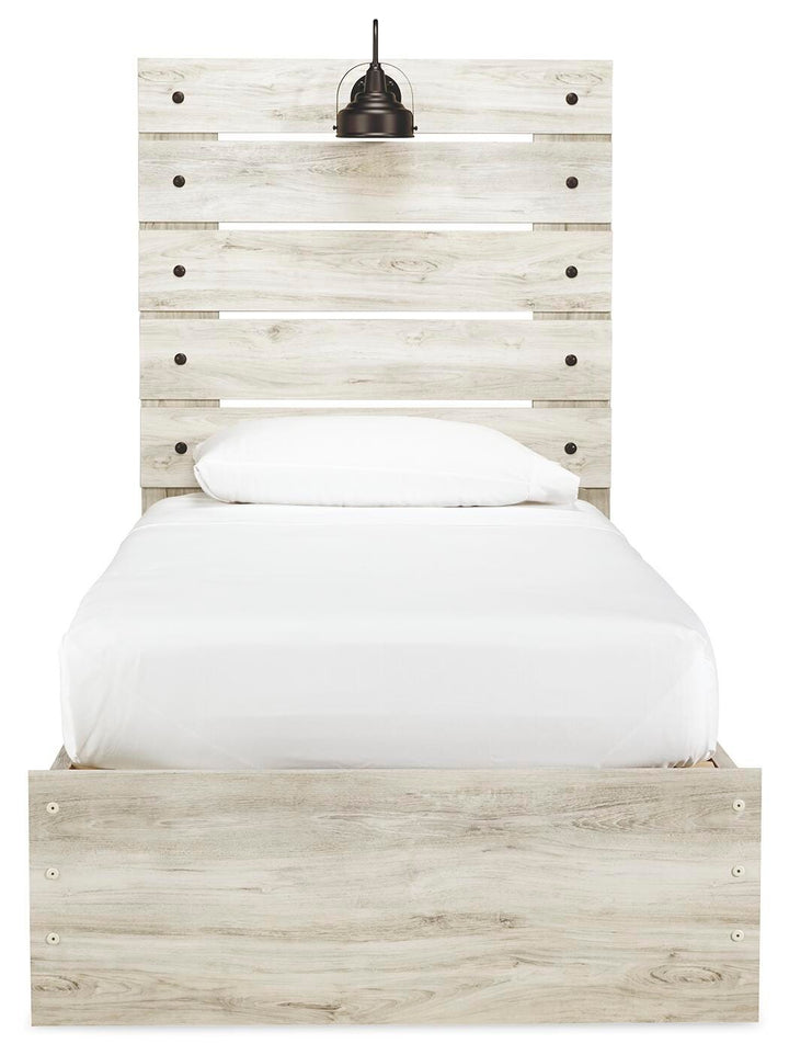 Cambeck Twin Panel Bed, Dresser, Chest and Nightstand - Whitewash (14)