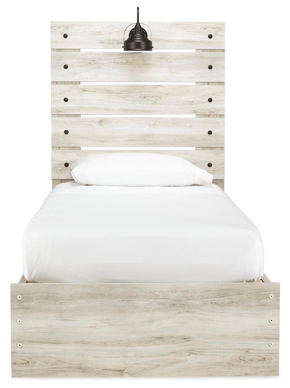 Cambeck Twin Panel Bed, Dresser, Chest and Nightstand - Whitewash (14)