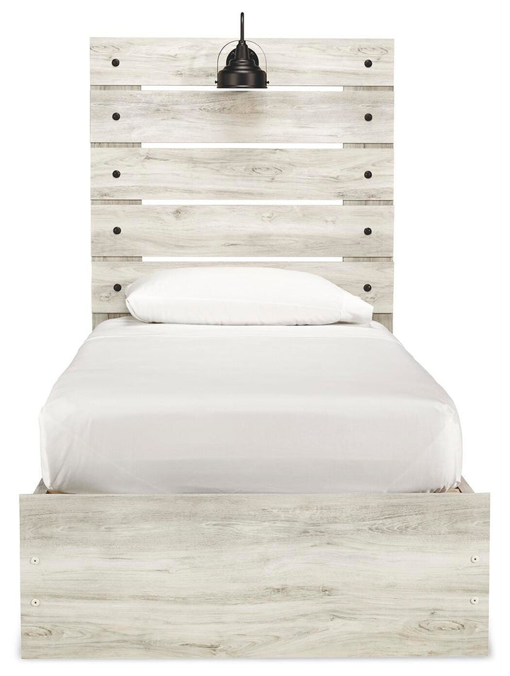 Cambeck Twin Panel Bed with 4 Storage Drawers - Whitewash (3)