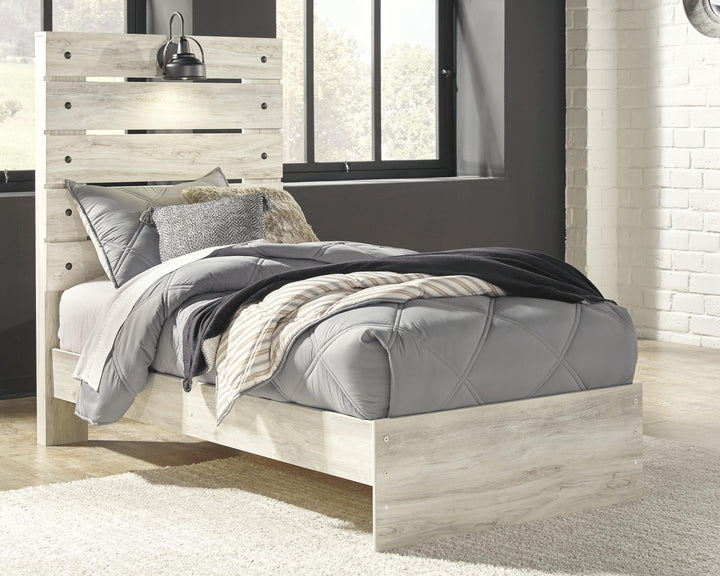 Cambeck Twin Panel Bed, 2 Dressers, 2 Mirrors and 2 Nightstands - Whitewash (19)