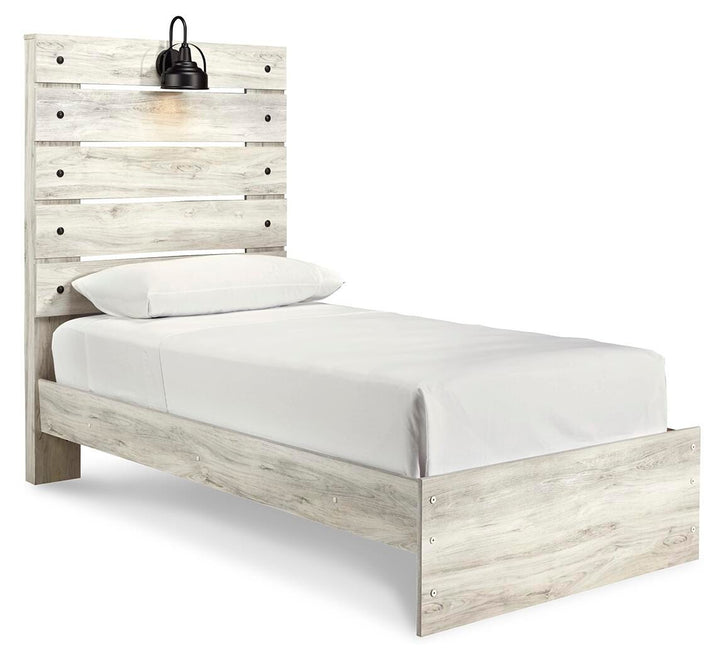 Cambeck Twin Panel Bed, 2 Dressers, 2 Mirrors and 2 Nightstands - Whitewash (5)