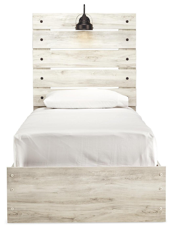 Cambeck Twin Panel Bed - Whitewash (5)