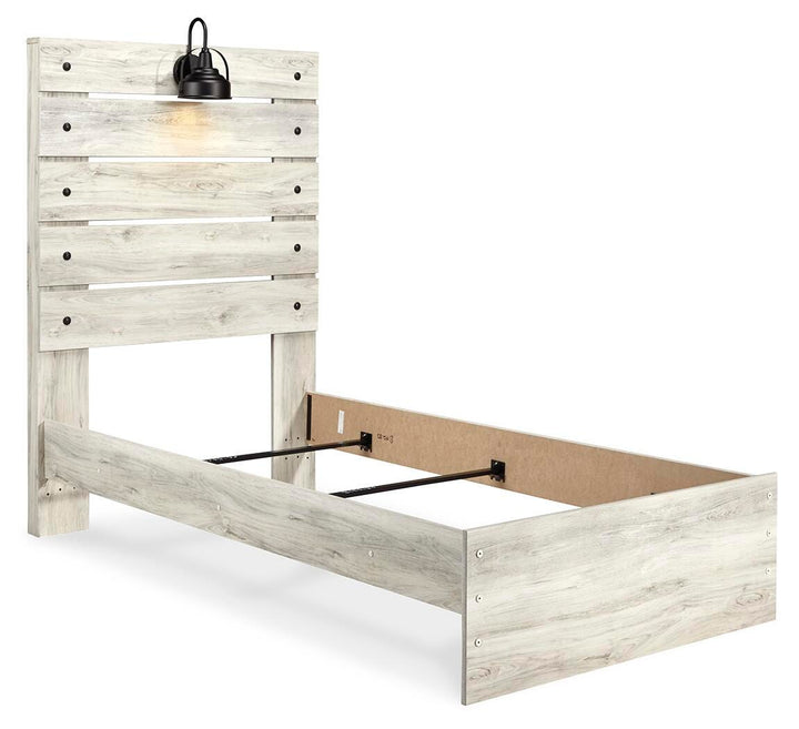 Cambeck Twin Panel Bed - Whitewash (3)