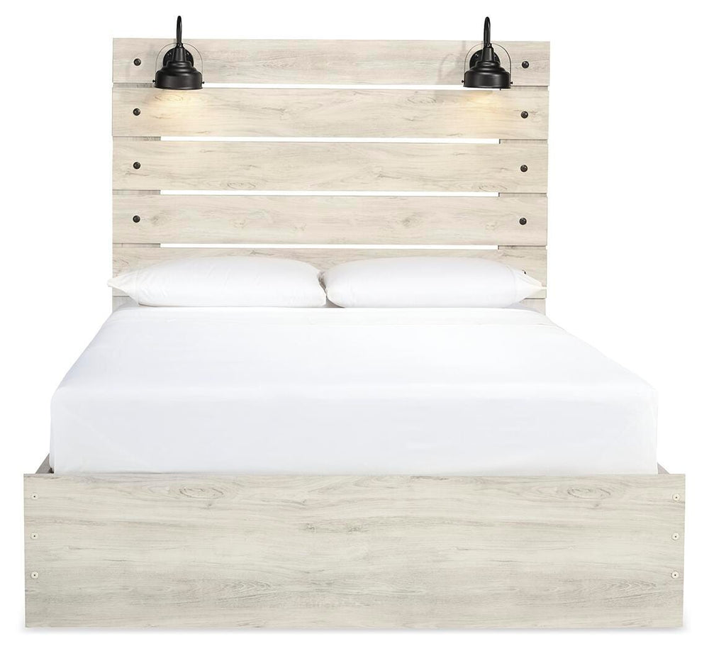 Cambeck Queen Panel Storage Bed, Dresser, Mirror, 2 Chests and 2 Nightstands - Whitewash (13)