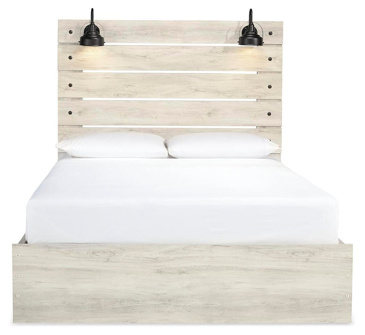 Cambeck Queen Panel Bed with Storage, Dresser and 2 Nightstands - Whitewash (7)
